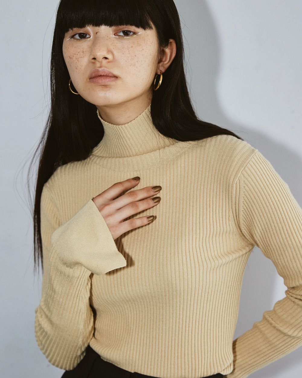 TODAYFUL / Life's online store / Flarecuffs Rib Knit 免税物品 TODAYFUL flarecuffs ブラック Knit Rib ニット/セーター