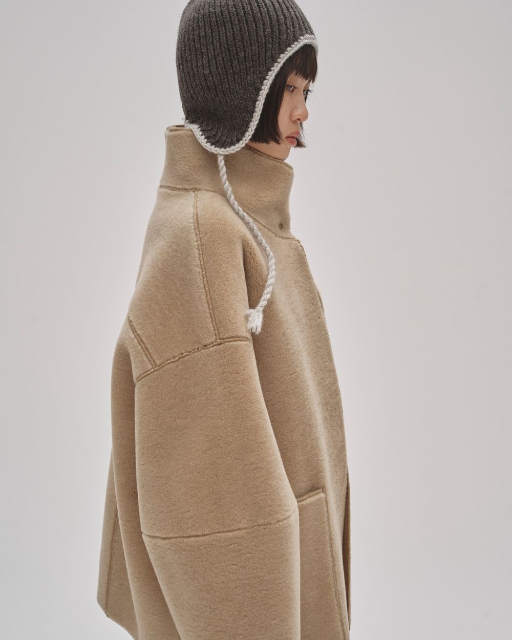 TODAYFUL Standcollar Boa Jacket ベージュ 38 TODAYFUL トゥデイフル Standcollar Boa Jacket スタンドカラーボ