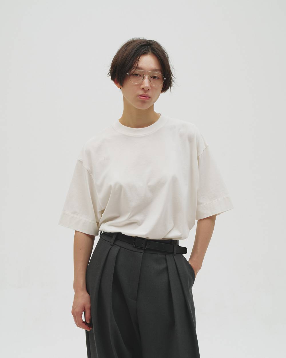 Cotton Silk Useful Halfsleeve T-shirts Cotton Silk Useful Halfsleeve T-shirts,コットンシルク ユースフル ハーフスリーブ Tシャツ,12310602,無地T,Tシャツ,ユースフル,コットンシルク,コットンT,白T,todayful,トゥデイフル,lifes,ライフズ,25ss