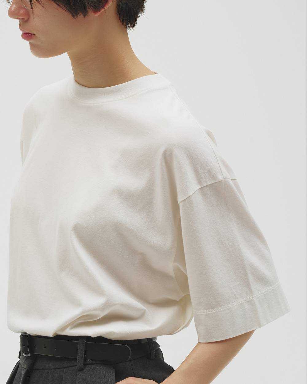 Cotton Silk Useful Halfsleeve T-shirts Cotton Silk Useful Halfsleeve T-shirts,コットンシルク ユースフル ハーフスリーブ Tシャツ,12310602,無地T,Tシャツ,ユースフル,コットンシルク,コットンT,白T,todayful,トゥデイフル,lifes,ライフズ,25ss