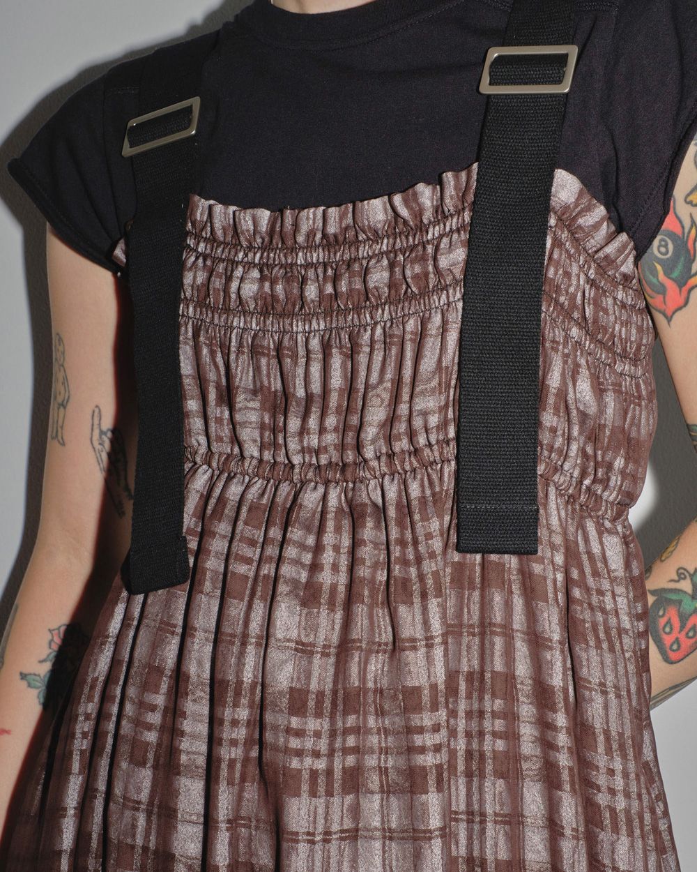 トゥデイフル ストラップジャガードドレス Strap Jacquard Dress（ワンピース）｜TODAYFUL（トゥデイフル