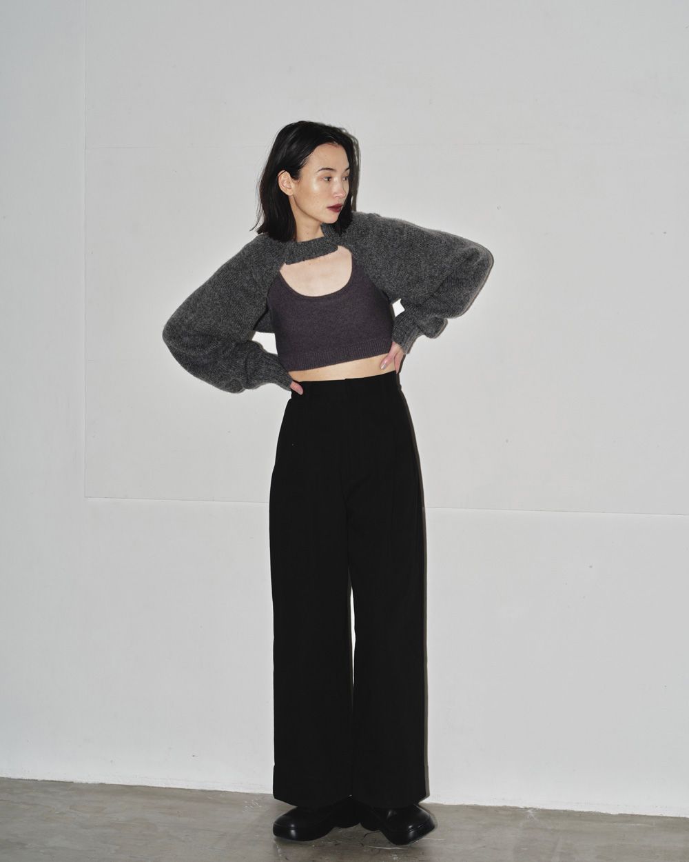 Todayful Raccoon Knit Bustier