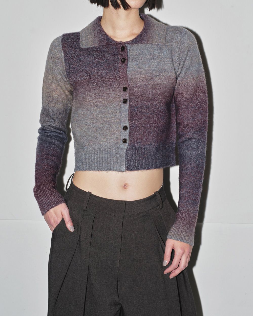 トゥデイフル　グラデーションニットシャツ TODAYFUL/トゥデイフル】Gradation Knit Shirts/グラデーション