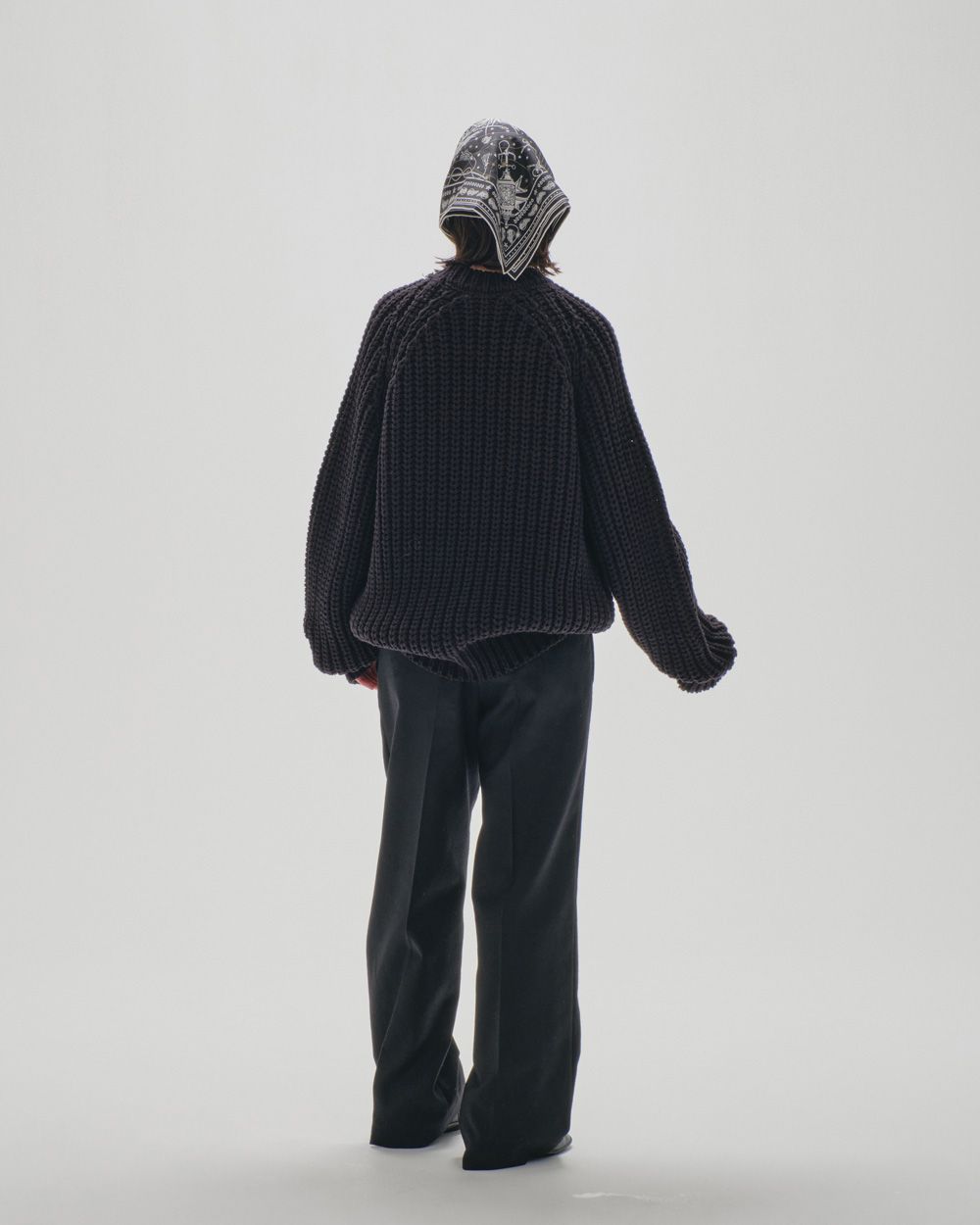 Today full Lowgauge Knit Pullover BLACK