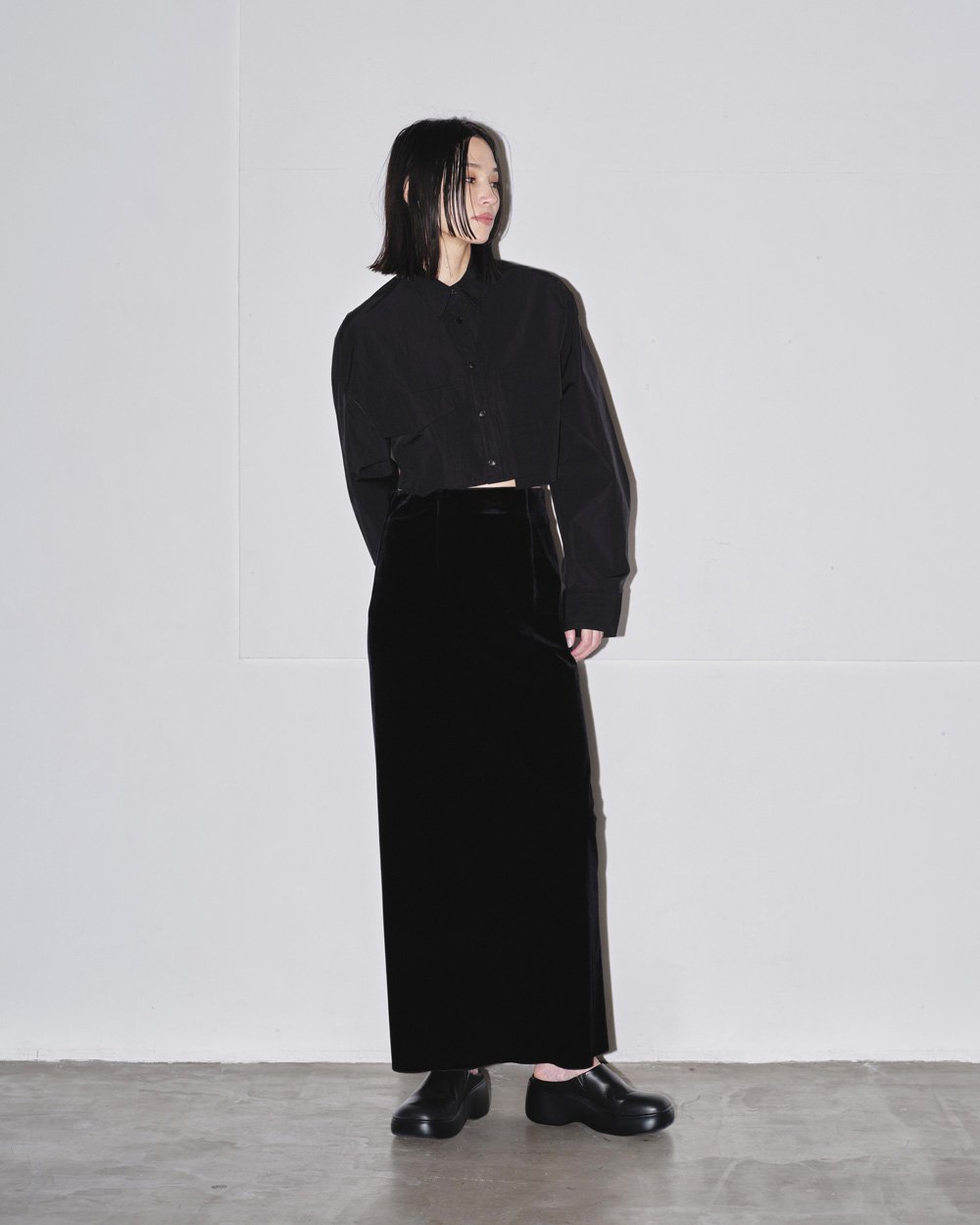 TODAYFUL ✨ Pencil Velour Skirt ブラックMサイズ