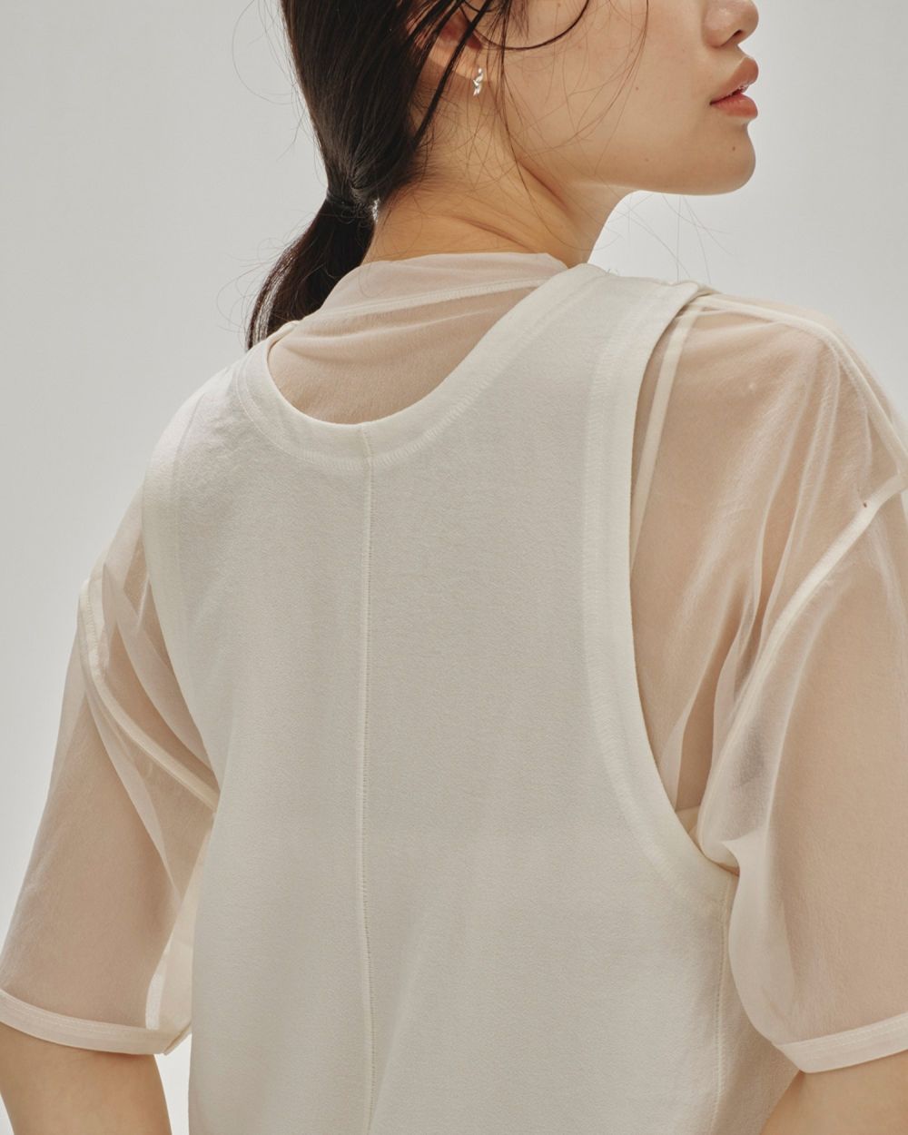 Halfsleeve Sheer T-shirts（カットソー/Tシャツ）｜TODAYFUL