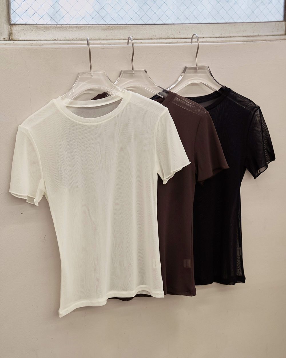 Soft Mesh T-shirts Soft Mesh T-shirts,ソフトメッシュTシャツ,12510619,ソフトメッシュ,Tシャツ,メッシュT,メッシュTシャツ,メッシュ,todayful,トゥデイフル,lifes,ライフズ,25ss,吉田怜香