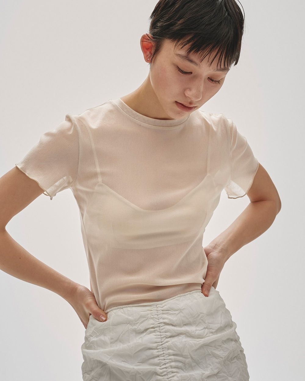 Soft Mesh T-shirts Soft Mesh T-shirts,ソフトメッシュTシャツ,12510619,ソフトメッシュ,Tシャツ,メッシュT,メッシュTシャツ,メッシュ,todayful,トゥデイフル,lifes,ライフズ,25ss,吉田怜香