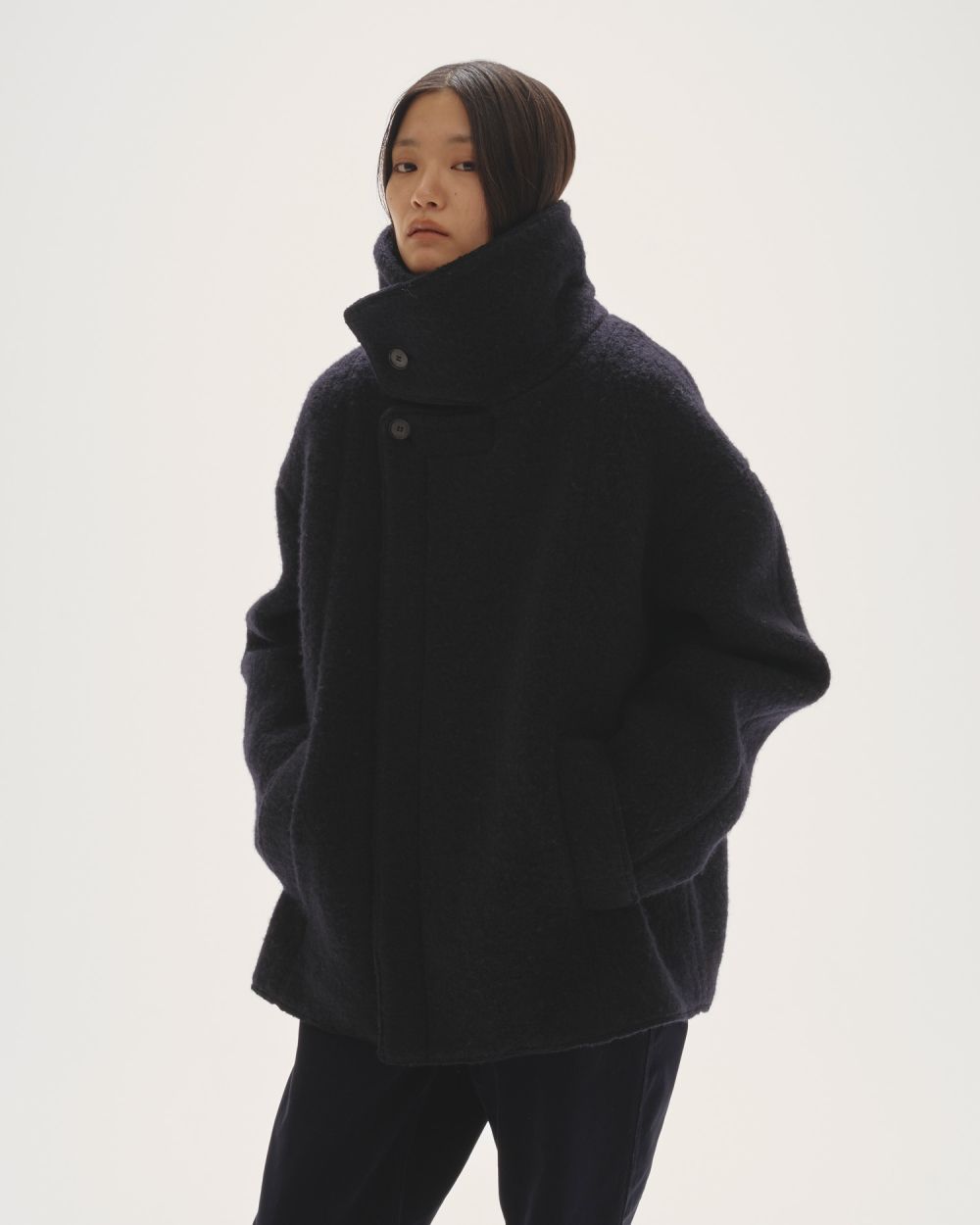 Standcollar Boucle Jacket Standcollar Boucle Jacket,スタンドカラーブークレージャケット,1520002,コート,アウター,ジャケット,防寒,防寒着,ブークレー,スタンドカラー,スタンドカラージャケット,todayful,トゥデイフル,lifes,吉田怜香,25aw,25winter