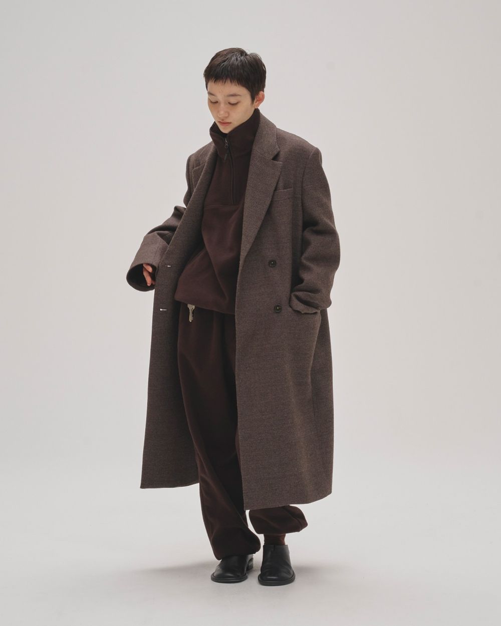 Wool 100% Chester Coat Wool 100% Chester Coat,ウール100%チェスターコート,12520005,コート,アウター,ジャケット,防寒,防寒着,チェスターコート,ウールコート,todayful,トゥデイフル,lifes,吉田怜香,25aw,25winter