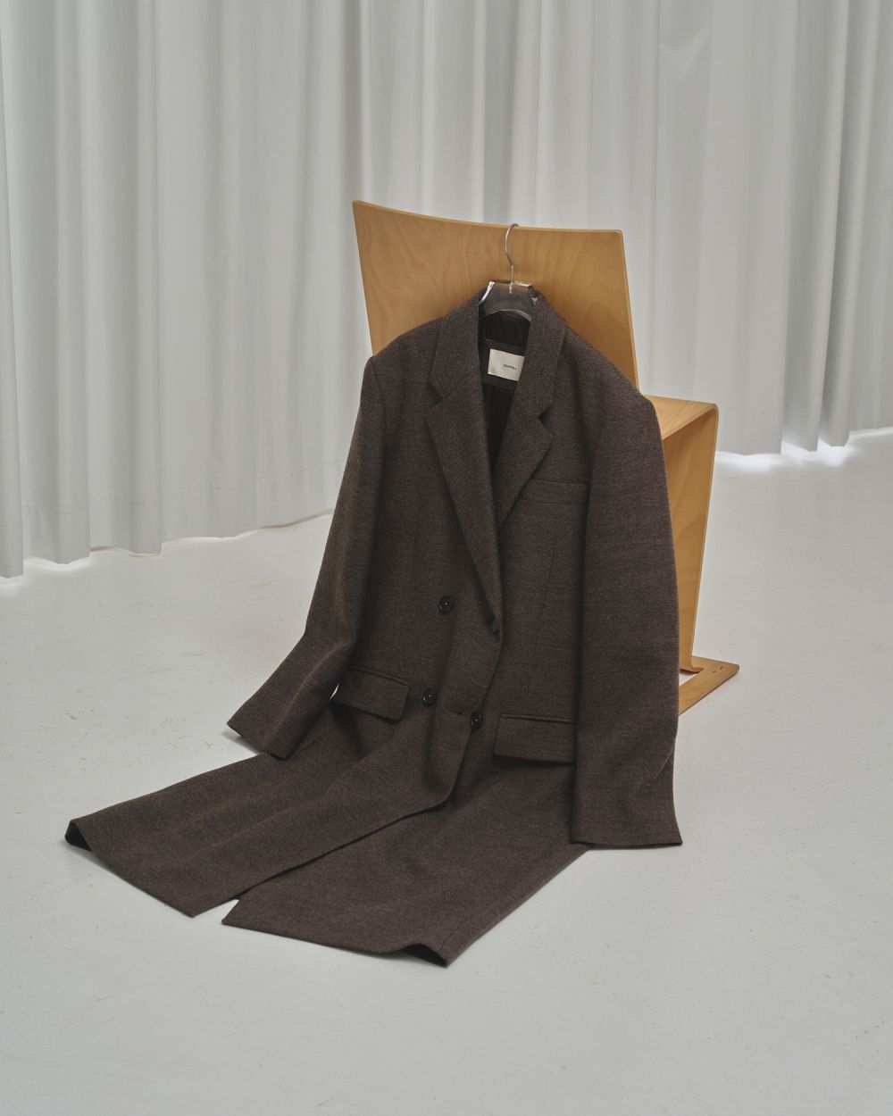 Wool 100% Chester Coat Wool 100% Chester Coat,ウール100%チェスターコート,12520005,コート,アウター,ジャケット,防寒,防寒着,チェスターコート,ウールコート,todayful,トゥデイフル,lifes,吉田怜香,25aw,25winter