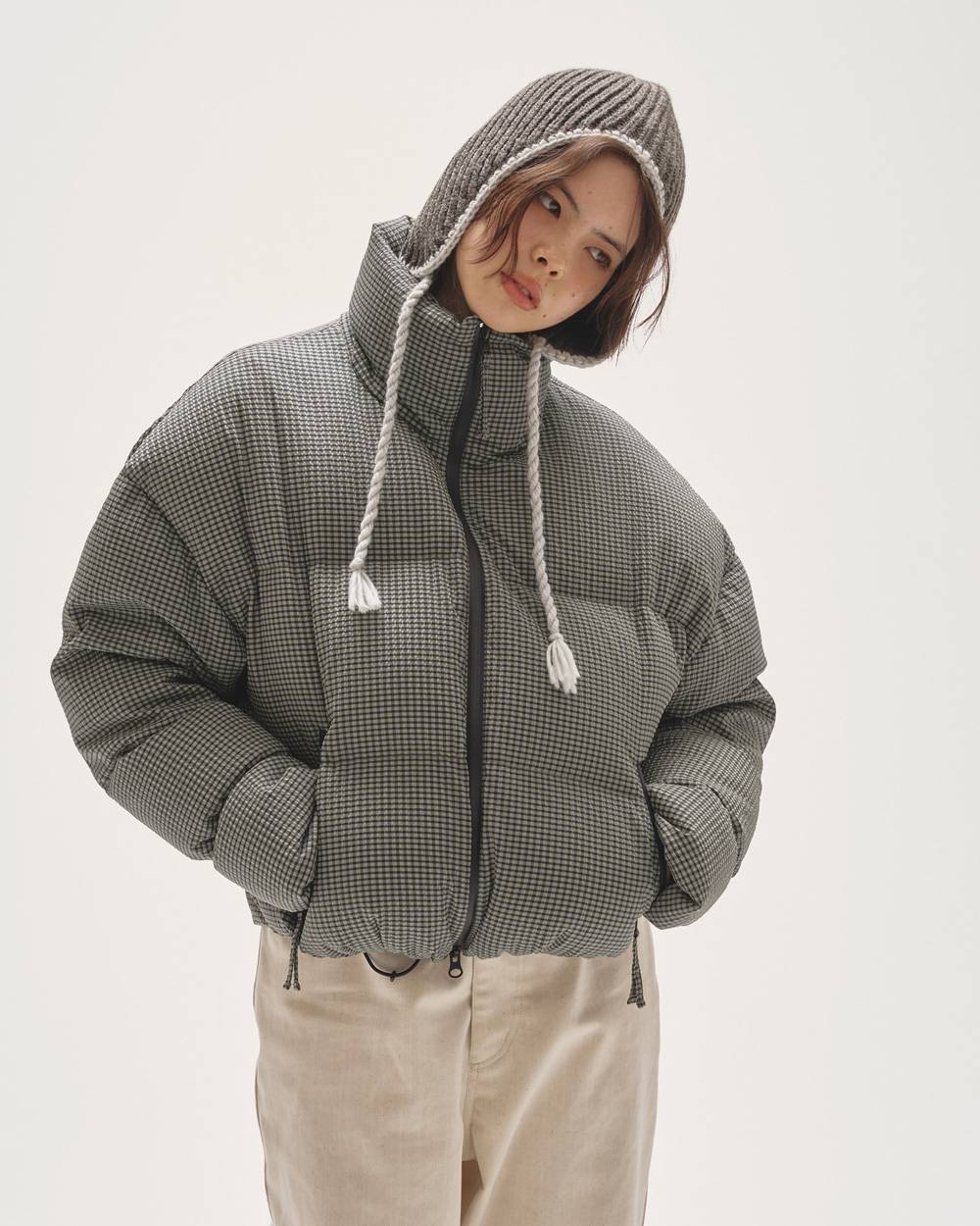 Check Down Jacket Check Down Jacket,チェックダウンジャケット,12520008,ジャケット,ダウン,チェックダウン,防寒着,防寒,アウター,todayful,トゥデイフル,lifes,ライフズ,25aw,吉田怜香