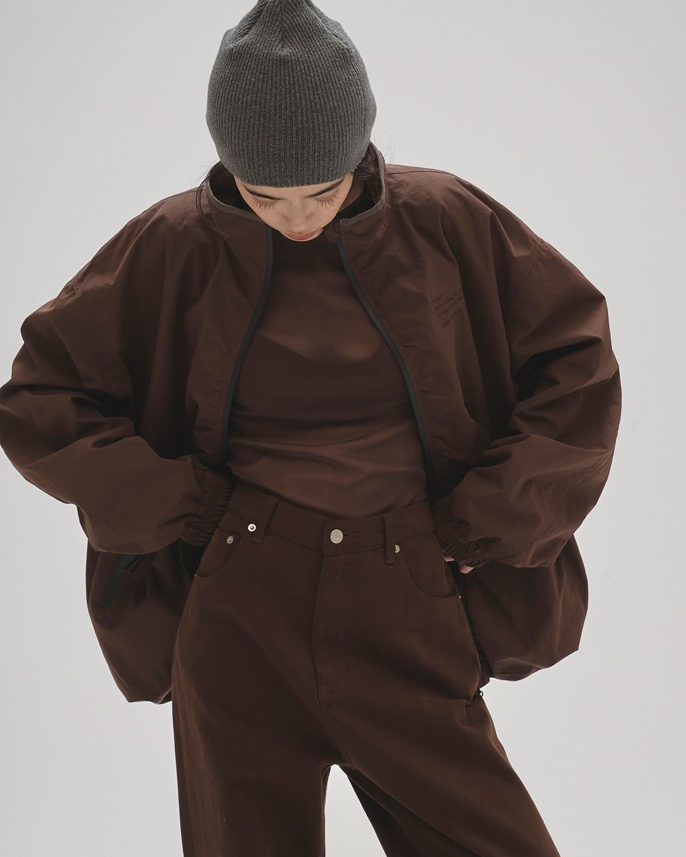 ジャケット・アウター Todayful Nylon Zip Blouson TODAYFUL (トゥデイフル）Standcollar Zip Blouson 即日発送