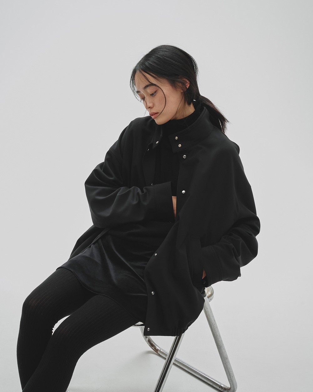 todayfulボーイフレンドスタンドカラーブルゾン(ブラック36) TODAYFUL/トゥデイフル】Boyfriend Standcollar Blouson/ボーイ