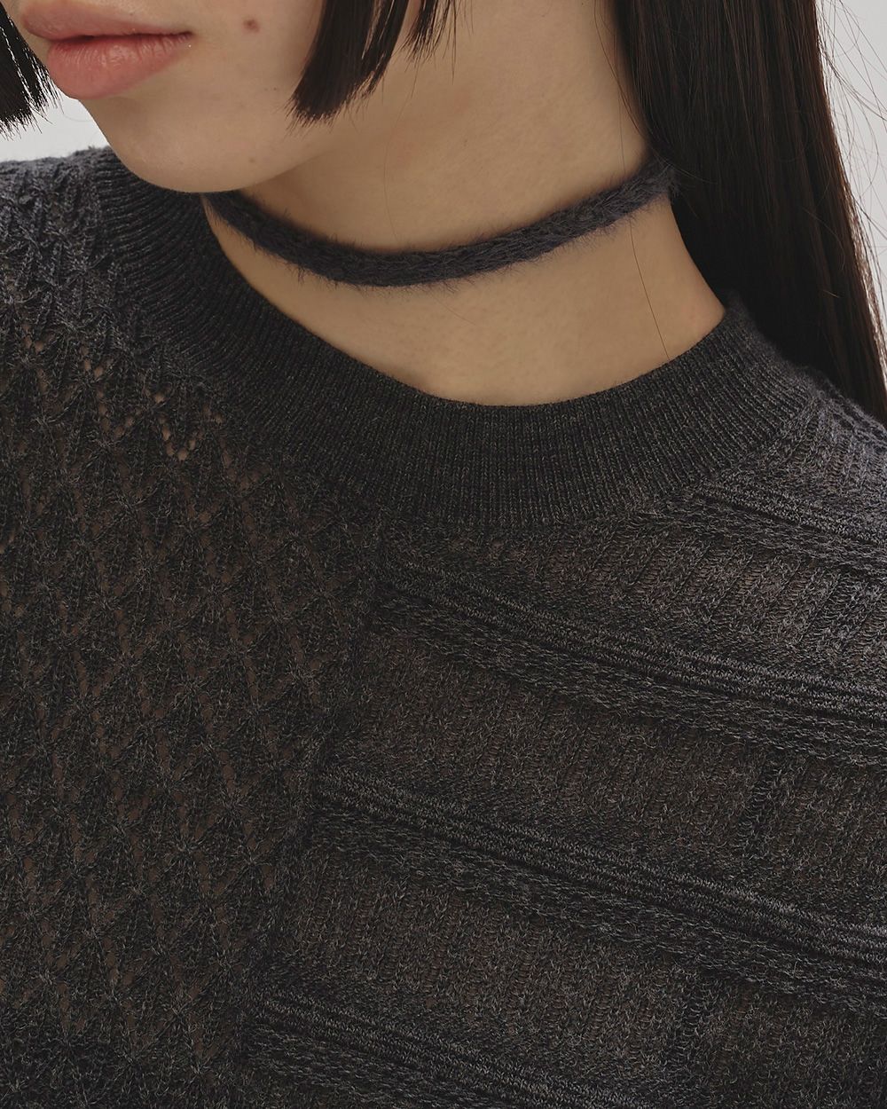 Patchwork Knit Dress Patchwork Knit Dress,パッチワークニットドレス,12520302,ニットドレス,パッチワークドレス,ドレス,ロングドレス,ワンピース,ニットワンピース,パッチワークワンピース,ロング丈ドレス,ロング丈ワンピース,todayful,トゥデイフル,lifes,ライフズ,25aw,吉田怜香