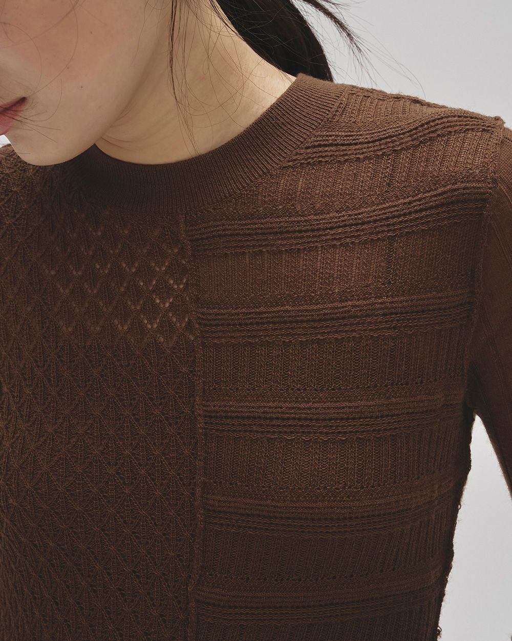 Patchwork Knit Dress Patchwork Knit Dress,パッチワークニットドレス,12520302,ニットドレス,パッチワークドレス,ドレス,ロングドレス,ワンピース,ニットワンピース,パッチワークワンピース,ロング丈ドレス,ロング丈ワンピース,todayful,トゥデイフル,lifes,ライフズ,25aw,吉田怜香