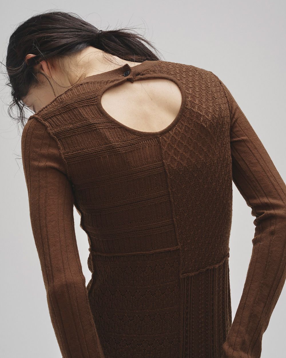 Patchwork Knit Dress Patchwork Knit Dress,パッチワークニットドレス,12520302,ニットドレス,パッチワークドレス,ドレス,ロングドレス,ワンピース,ニットワンピース,パッチワークワンピース,ロング丈ドレス,ロング丈ワンピース,todayful,トゥデイフル,lifes,ライフズ,25aw,吉田怜香