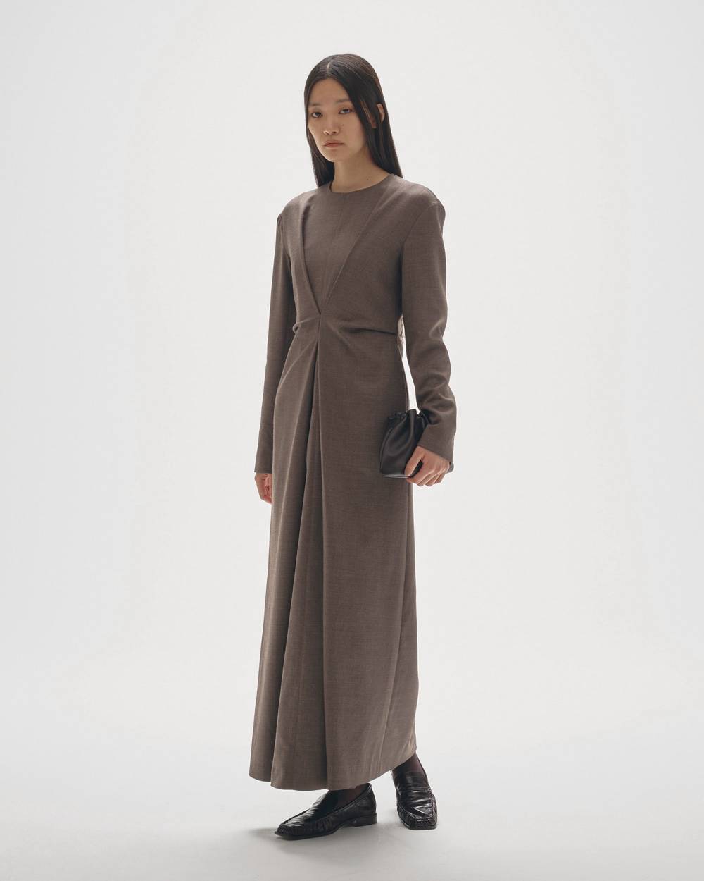 Waisttuck Pencil Dress Waisttuck Pencil Dress,ウエストタックペンシルドレス,12520311,ワンピース,ドレス,ペンシルドレス,マキシドレス,todayful,トゥデイフル,lifes,吉田怜香,25aw,25winter