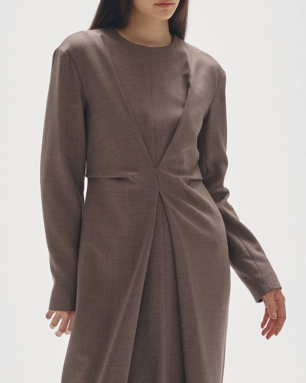 Waisttuck Pencil Dress Waisttuck Pencil Dress,ウエストタックペンシルドレス,12520311,ワンピース,ドレス,ペンシルドレス,マキシドレス,todayful,トゥデイフル,lifes,吉田怜香,25aw,25winter