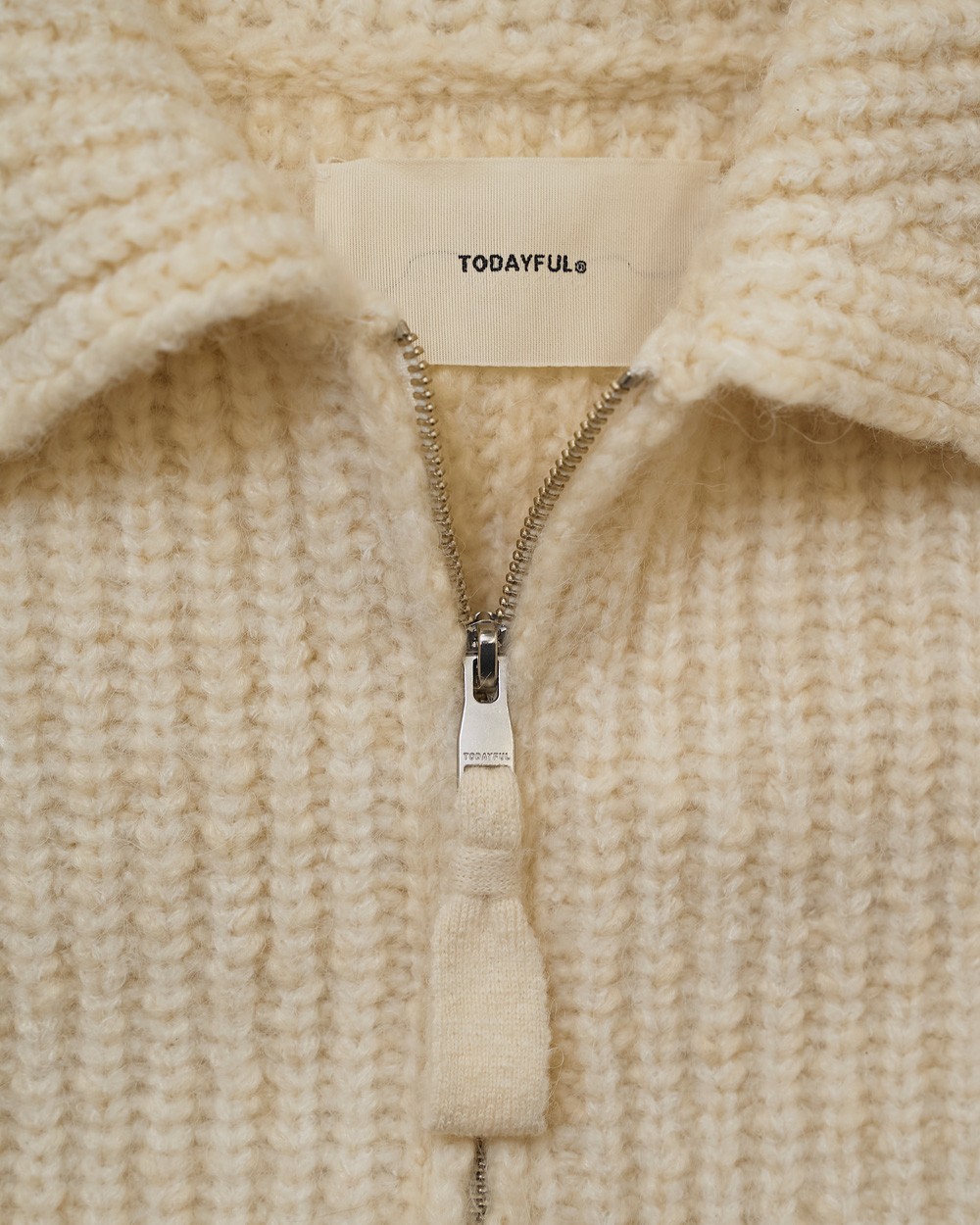 Square Collar Cardigan Square Collar Cardigan,スクエアカラーカーディガン,12520316,ワンピース,ドレス,ニットワンピース,ニットワンピ,カーディガン,ニット,todayful,トゥデイフル,lifes,吉田怜香,25aw,25winter