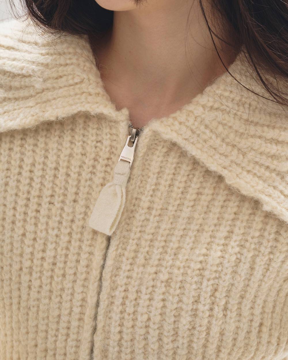 Square Collar Cardigan Square Collar Cardigan,スクエアカラーカーディガン,12520316,ワンピース,ドレス,ニットワンピース,ニットワンピ,カーディガン,ニット,todayful,トゥデイフル,lifes,吉田怜香,25aw,25winter