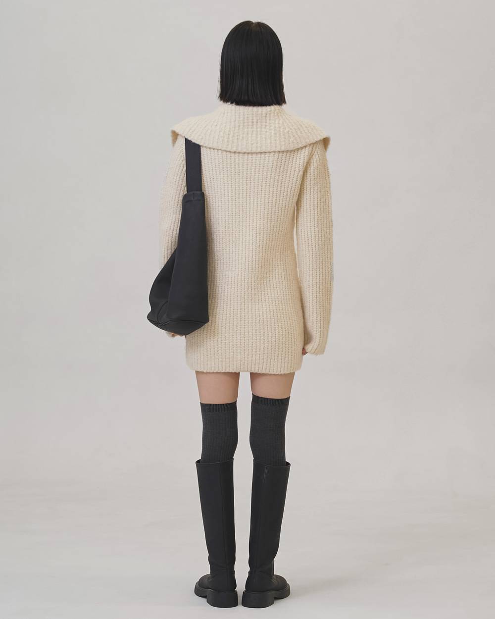 Square Collar Cardigan Square Collar Cardigan,スクエアカラーカーディガン,12520316,ワンピース,ドレス,ニットワンピース,ニットワンピ,カーディガン,ニット,todayful,トゥデイフル,lifes,吉田怜香,25aw,25winter