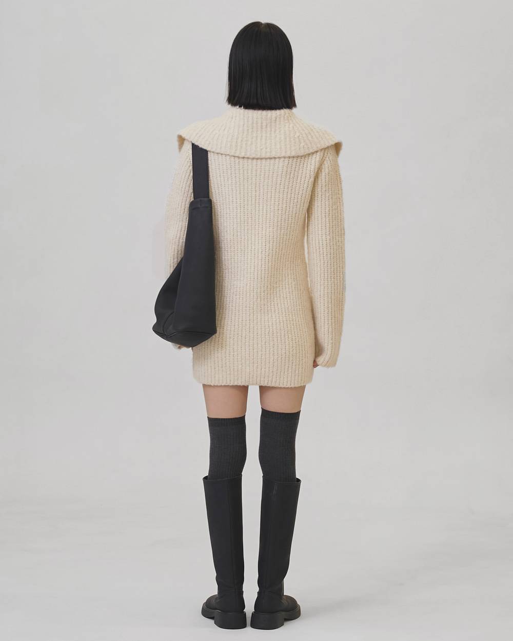 Square Collar Cardigan Square Collar Cardigan,スクエアカラーカーディガン,12520316,ワンピース,ドレス,ニットワンピース,ニットワンピ,カーディガン,ニット,todayful,トゥデイフル,lifes,吉田怜香,25aw,25winter