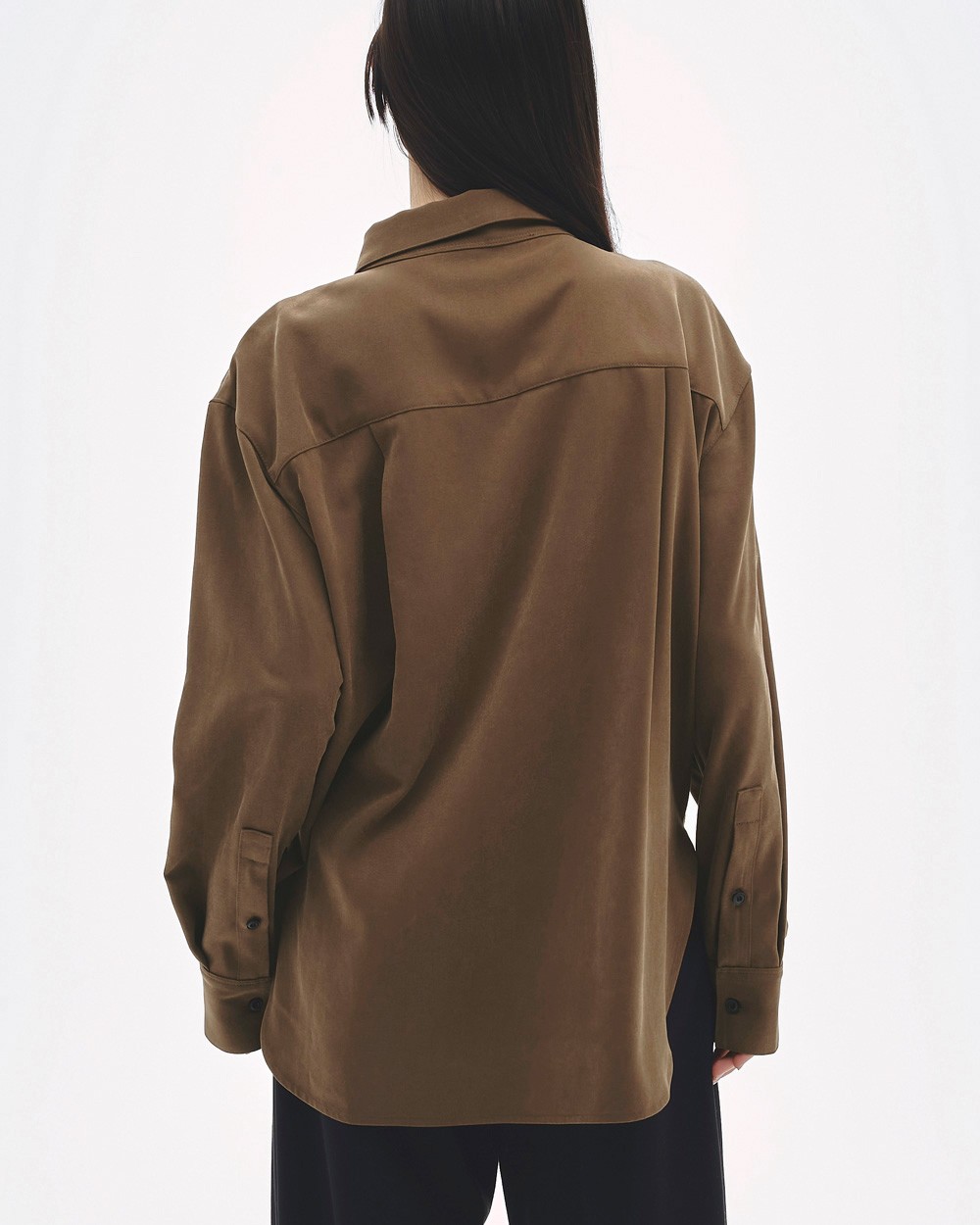 Peachskin Over Shirts Peachskin Over Shirts,ピーチスキンオーバーシャツ,12520401,シャツ,ピーチスキン,オーバーシャツ,長袖シャツ,トップス,todayful,トゥデイフル,lifes,ライフズ,25aw,吉田怜香