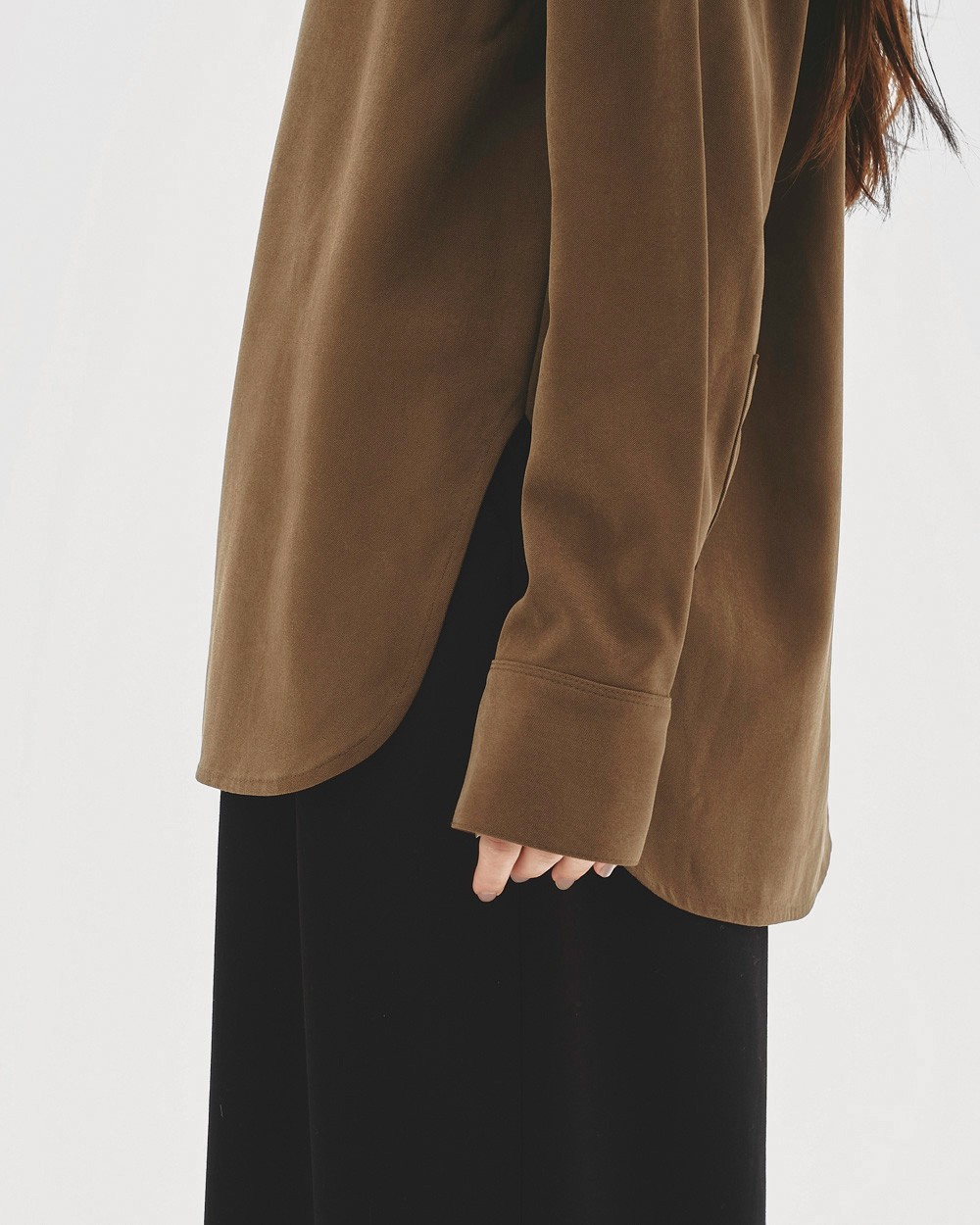 Peachskin Over Shirts Peachskin Over Shirts,ピーチスキンオーバーシャツ,12520401,シャツ,ピーチスキン,オーバーシャツ,長袖シャツ,トップス,todayful,トゥデイフル,lifes,ライフズ,25aw,吉田怜香