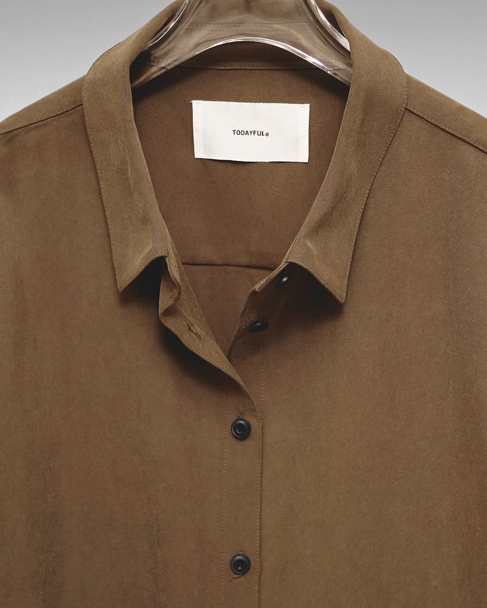 Peachskin Over Shirts Peachskin Over Shirts,ピーチスキンオーバーシャツ,12520401,シャツ,ピーチスキン,オーバーシャツ,長袖シャツ,トップス,todayful,トゥデイフル,lifes,ライフズ,25aw,吉田怜香