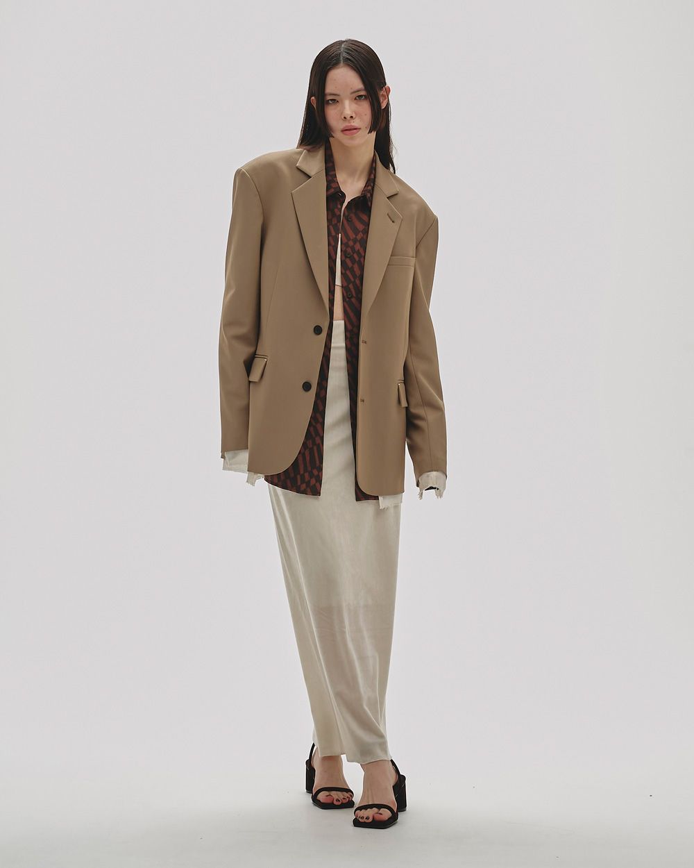 Geometric Over Shirts Geometric Over Shirts,ジオメトリックオーバーシャツ,12520407,シャツ,柄シャツ,ジオメトリックシャツ,オーバーシャツ,長袖シャツ,todayful,トゥデイフル,lifes,ライフズ,25aw,吉田怜香