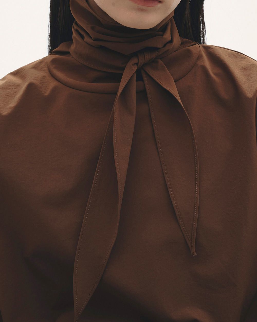 Roundhem Tie Blouse Roundhem Tie Blouse,ラウンドヘムタイブラウス,12520408,ブラウス,ラウンドヘムブラウス,ラウンドヘムシャツ,襟付きブラウス,襟付きシャツ,todayful,トゥデイフル,lifes,ライフズ,25aw,吉田怜香