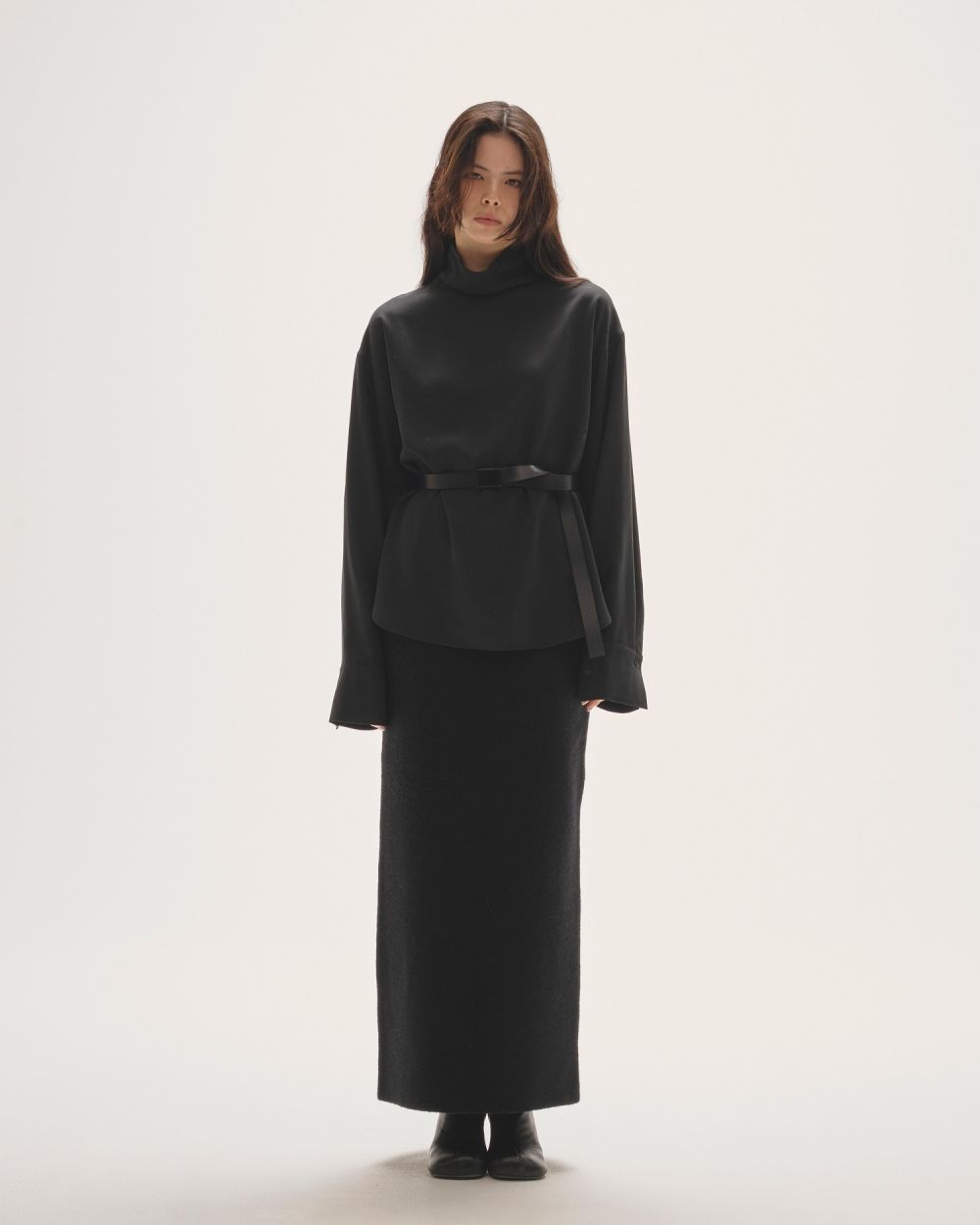 Peachskin Turtle Blouse Peachskin Turtle Blouse,ビーチスキンタートルブラウス,12520414,シャツ,ブラウス,ピーチスキン,タートルブラウス,todayful,トゥデイフル,lifes,吉田怜香,25aw,25winter