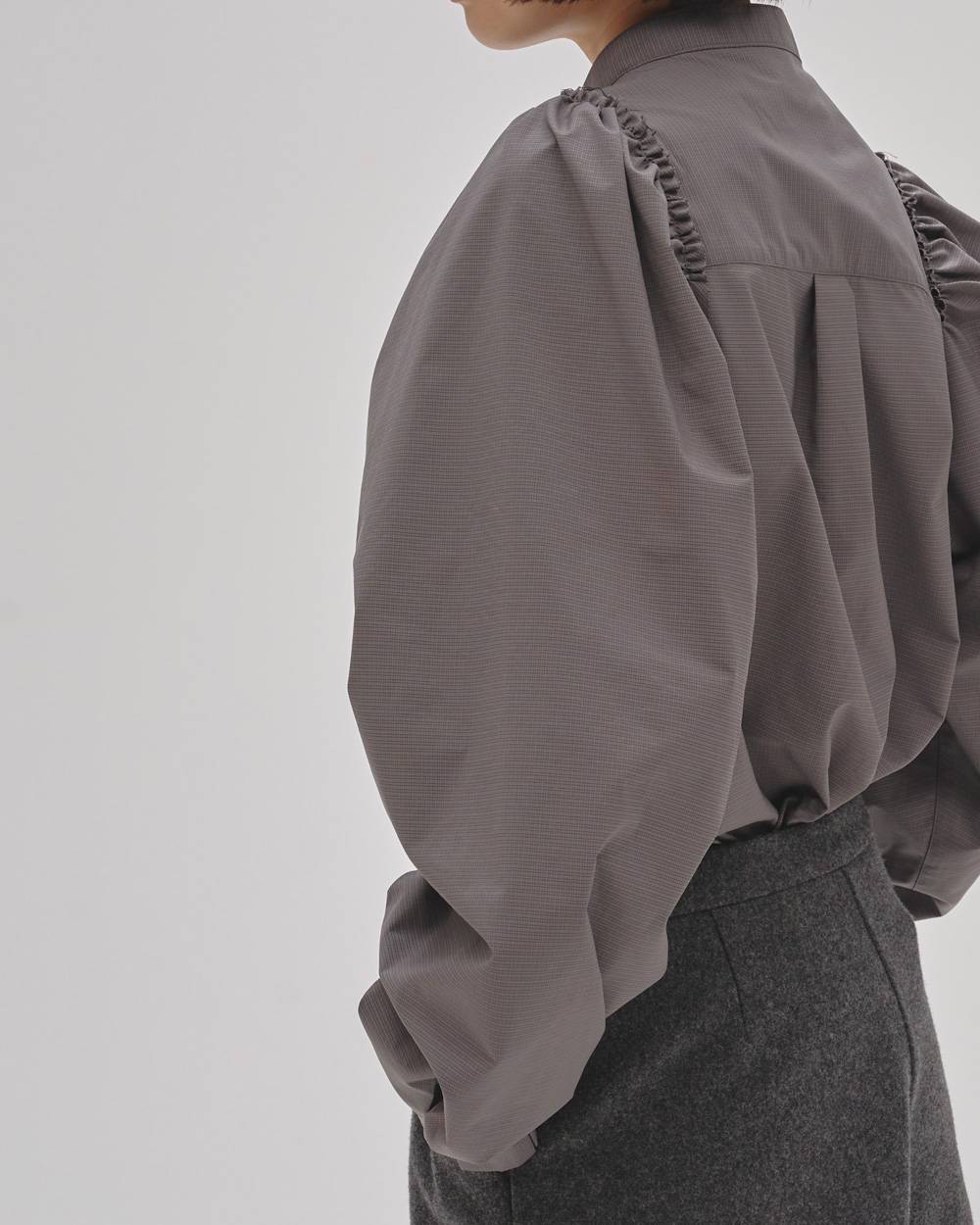 Puffshoulder Check Blouse Puffshoulder Check Blouse,パフショルダーチェックブラウス,12520417,シャツ,ブラウス,パフショルダー,チェックブラウス,トップス,todayful,トゥデイフル,lifes,ライフズ,25aw,吉田怜香