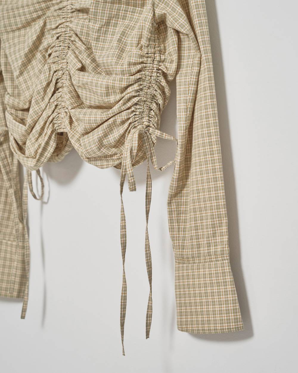 Checkgather Compact Blouse Checkgather Compact Blouse,チェックギャザーコンパクトブラウス,12520419,ブラウス,ギャザーブラウス,チェックブラウス,コンパクトブラウス,トップス,todayful,トゥデイフル,lifes,ライフズ,25aw,吉田怜香