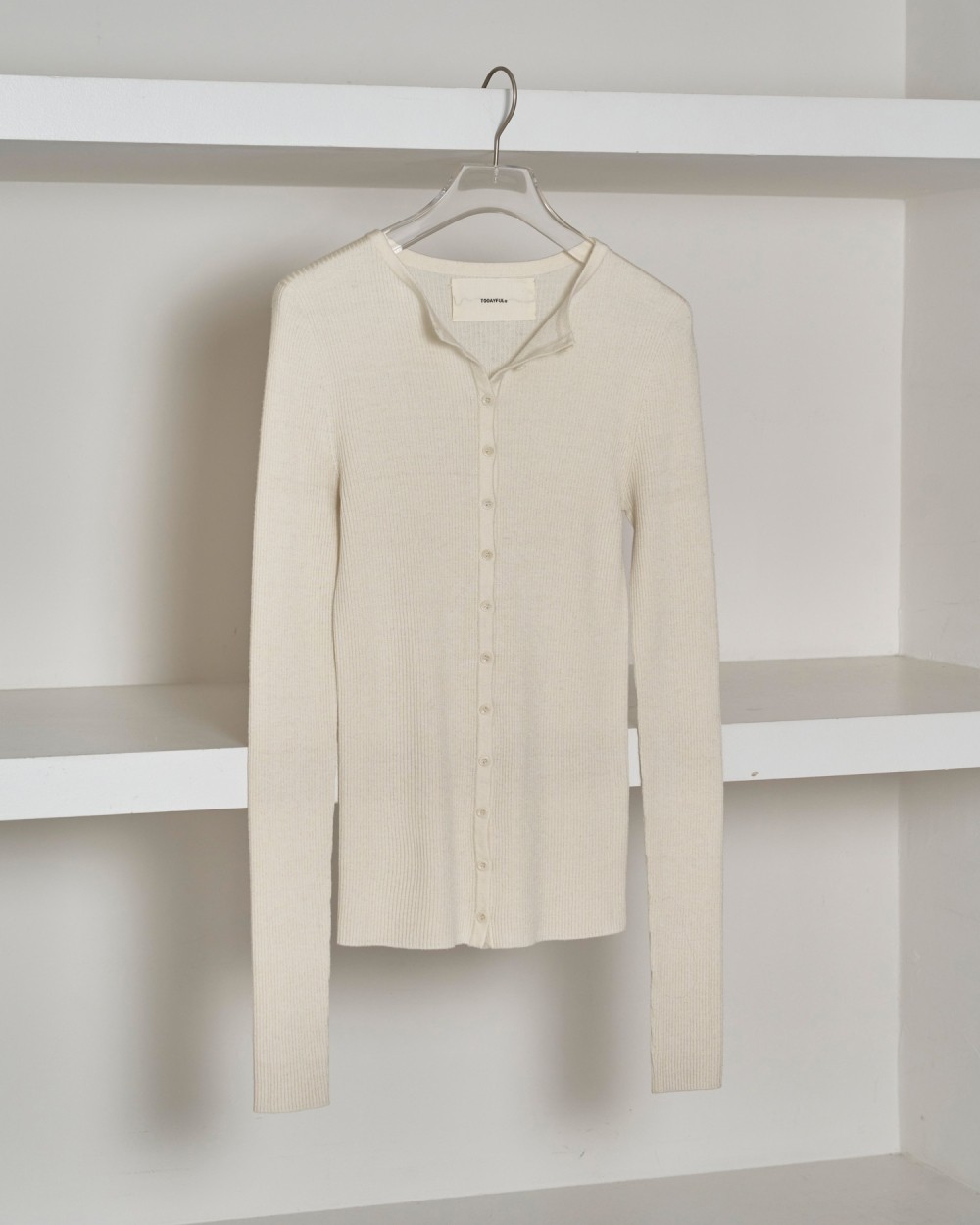 askyurself ニットカーディガン　last nest badhop ASKYURSELF / chunky banned knit cardigan - OTHELLO KUMAMOTO