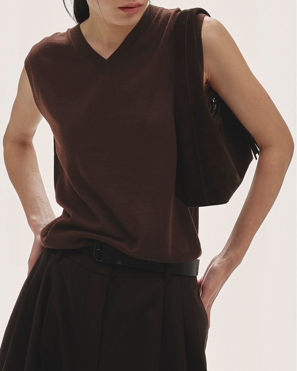Seamless Knit Vest Seamless Knit Vest,シームレスニットベスト,12520502,ニットベスト,シアーニットベスト,ニットトップ,ベスト,トップス,todayful,トゥデイフル,lifes,ライフズ,25aw,吉田怜香