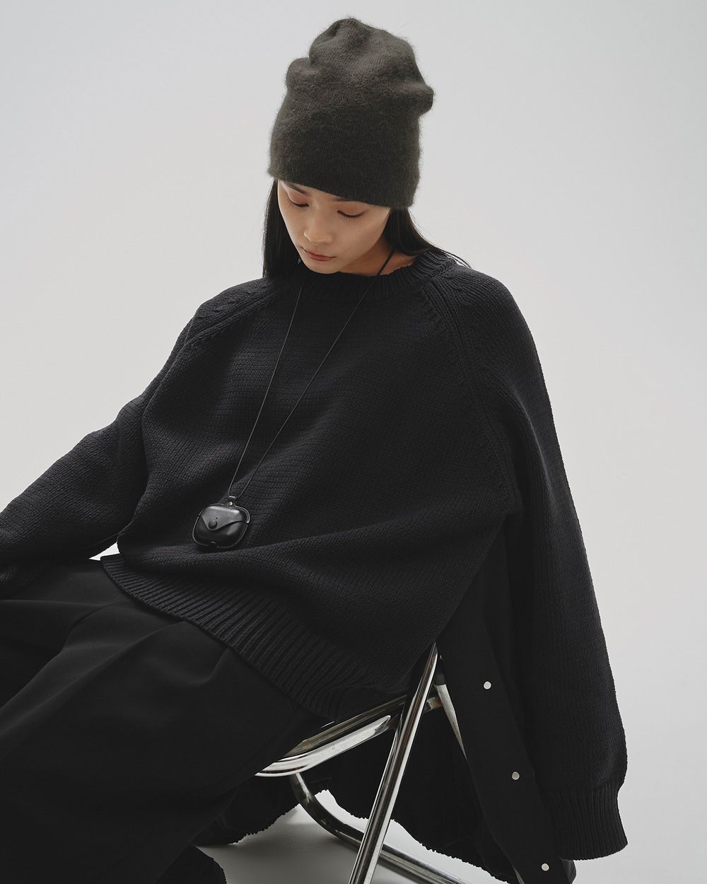 Raglan Knit Pullover Raglan Knit Pullover,ラグランニットプルオーバー,12520510,ラグランニット,ラグランプルオーバー,プルオーバー,トップス,ニットプルオーバー,ニットトップス,ニット,ラグラントップス,ラグラン,todayful,トゥデイフル,lifes,ライフズ,25aw,吉田怜香