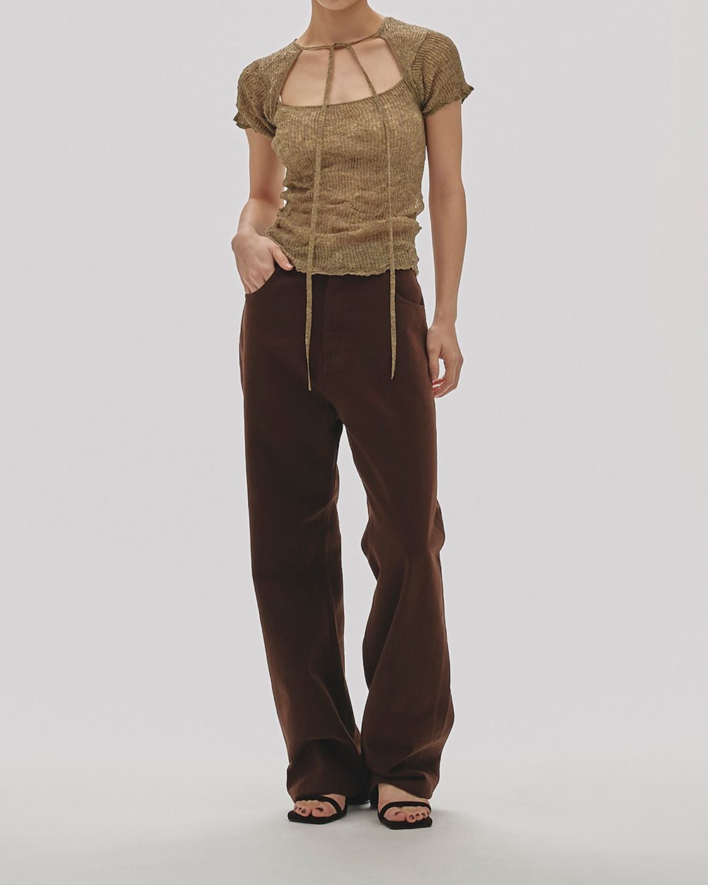TODAYFUL】Backopen Sheer Knit（要お問い合わせ） | PuKu