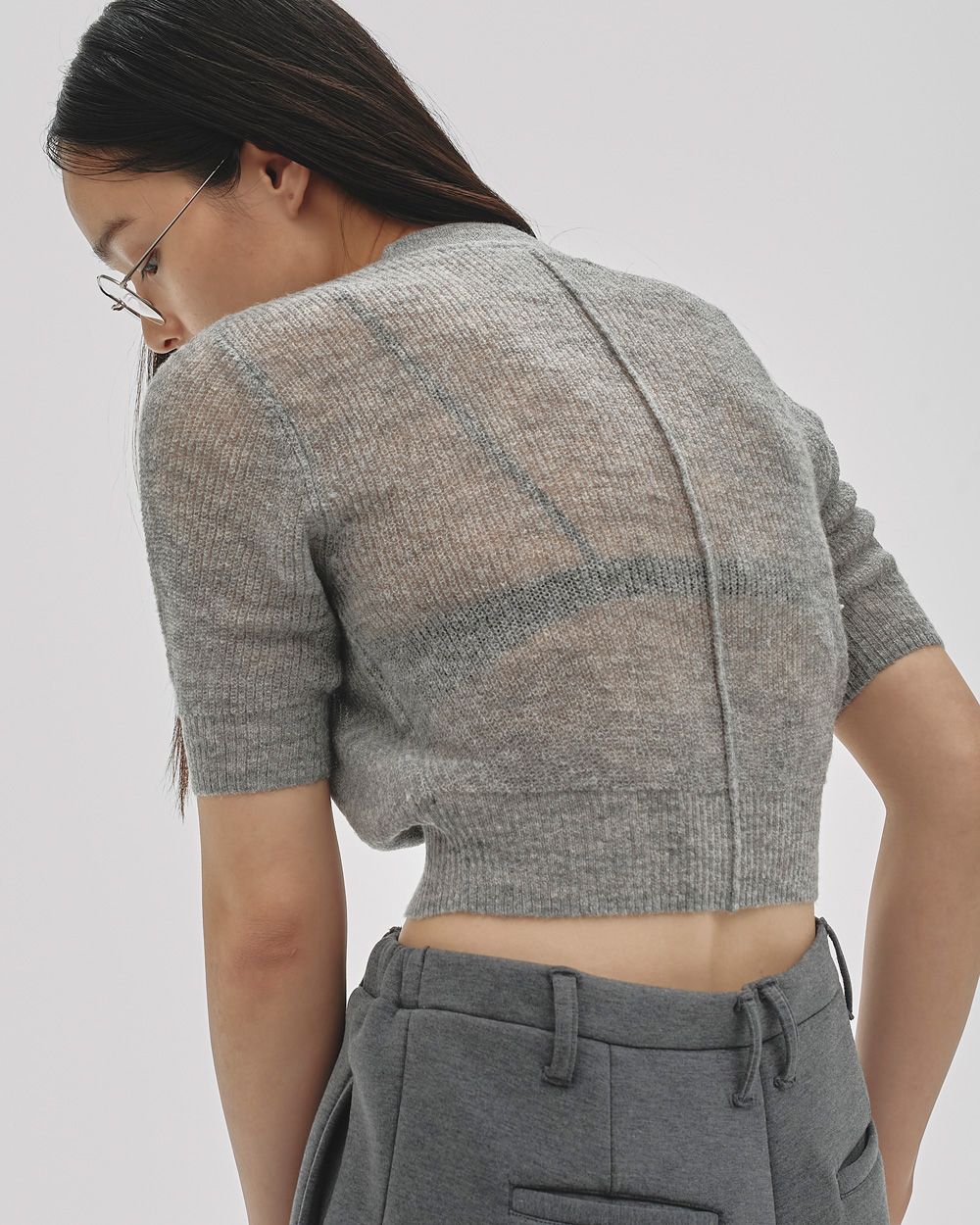 Sheer Mohair Knit Sheer Mohair Knit,シアーモヘアニット,12520518,ニットトップ,モヘアニットトップ,シアートップ,トップス,todayful,トゥデイフル,lifes,ライフズ,25aw,吉田怜香