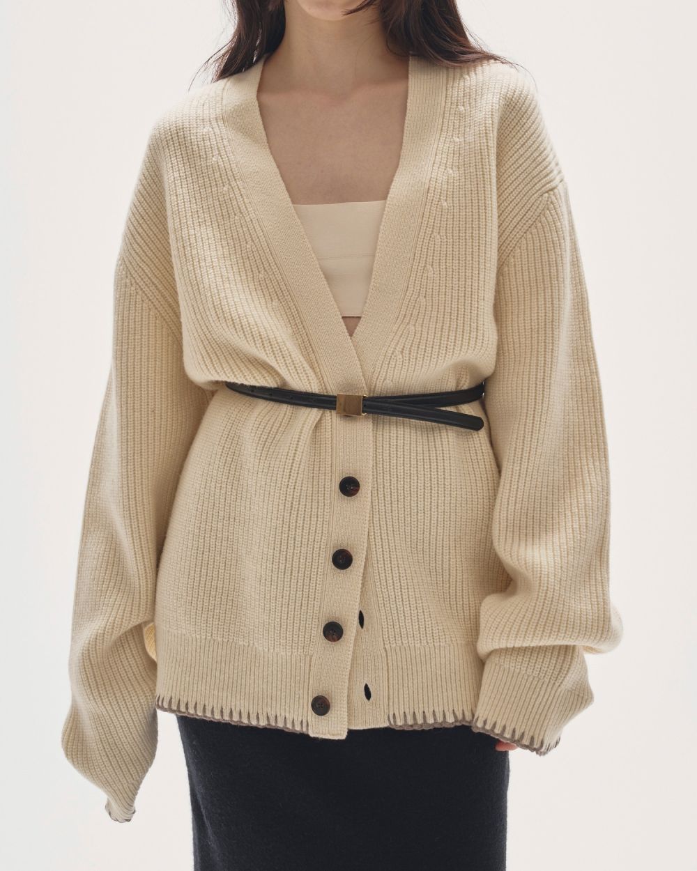 Wool Ribknit Cardigan Wool Ribknit Cardigan,ウールリブニットカーディガン,12520519,ニットカーディガン,カーディガン,リブニット,ウール,todayful,トゥデイフル,lifes,吉田怜香,25aw,25winter