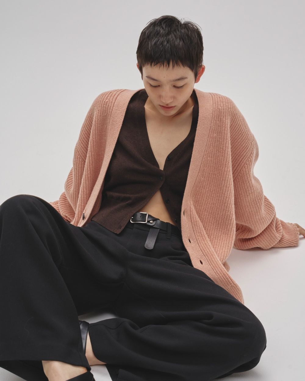 Wool Ribknit Cardigan Wool Ribknit Cardigan,ウールリブニットカーディガン,12520519,ニットカーディガン,カーディガン,リブニット,ウール,todayful,トゥデイフル,lifes,吉田怜香,25aw,25winter