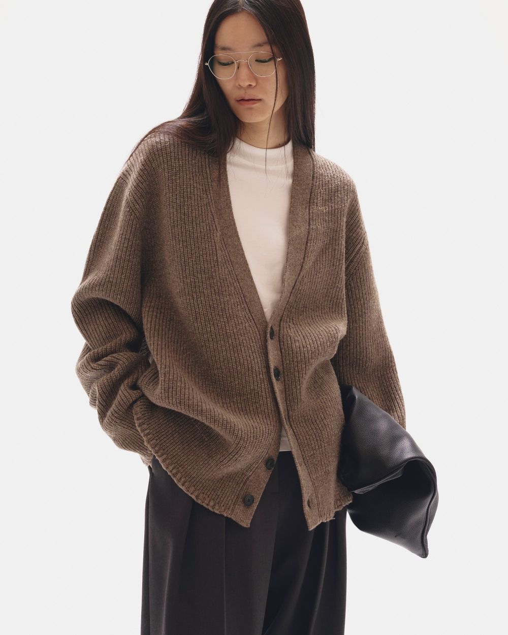Wool Ribknit Cardigan Wool Ribknit Cardigan,ウールリブニットカーディガン,12520519,ニットカーディガン,カーディガン,リブニット,ウール,todayful,トゥデイフル,lifes,吉田怜香,25aw,25winter