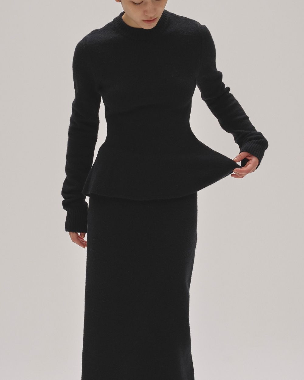 Puffy Peplum Knit Puffy Peplum Knit,パフペプラムニット,12520521,ニット,パフ,ペプラムニット,ニットトップス,todayful,トゥデイフル,lifes,吉田怜香,25aw,25winter