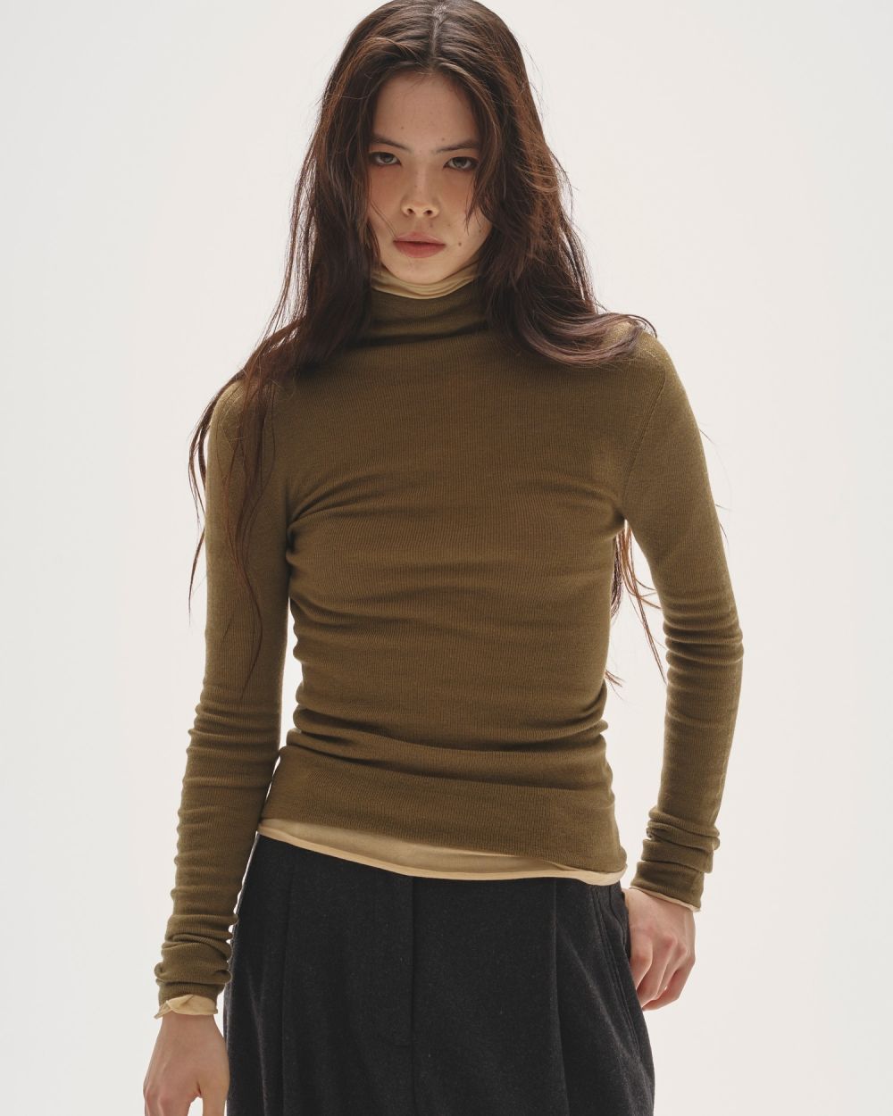 Merinowool 100% Seamless Knit Merinowool 100% Seamless Knit,メリノウール100%シームレスニット,12520524,ニット,ウールニット,シームレスニット,メリノウール,todayful,トゥデイフル,lifes,吉田怜香,25aw,25winter