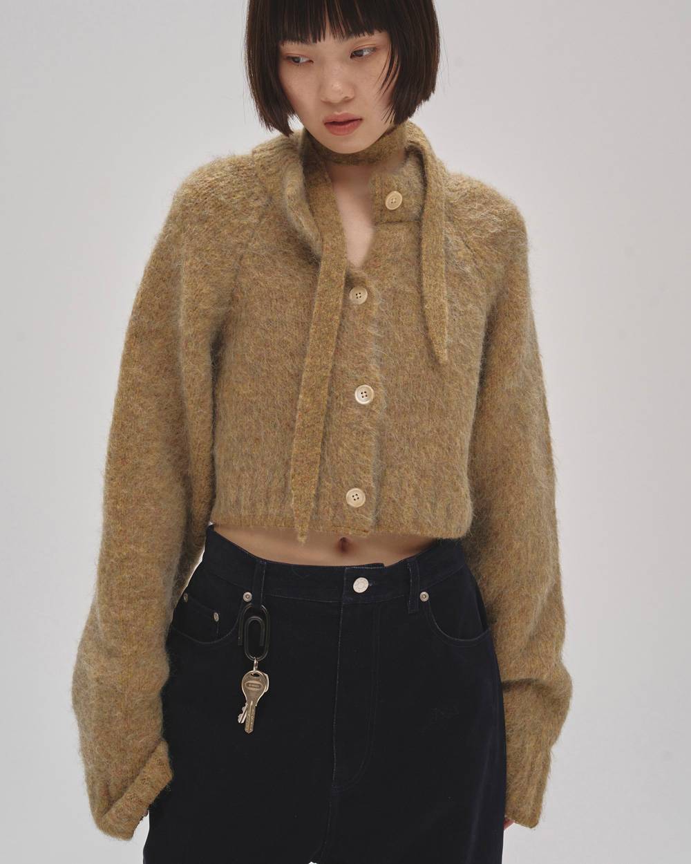 Brushed Knit Cardigan Brashed Knit Cardigan,ブラッシュドニットカーディガン,12520530,ニット,カーディガン,ニットカーディガン,ブラッシュドニット,todayful,トゥデイフル,lifes,吉田怜香,25aw,25winter