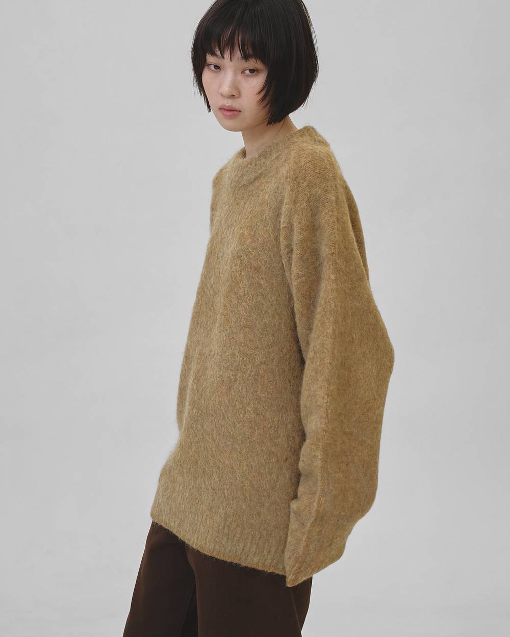 Brushed Over Knit Brushed Over Knit,ブラッシュドオーバーニット,12520532,ニット,オーヴァーニット,ブラッシュドニット,ニットトップ,トップス,todayful,トゥデイフル,lifes,ライフズ,25aw,吉田怜香