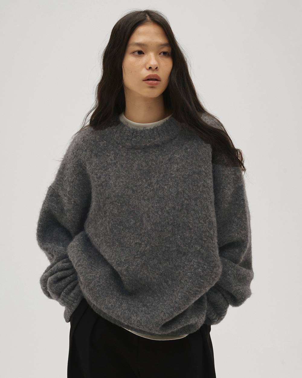 Brushed Over Knit Brushed Over Knit,ブラッシュドオーバーニット,12520532,ニット,オーヴァーニット,ブラッシュドニット,ニットトップ,トップス,todayful,トゥデイフル,lifes,ライフズ,25aw,吉田怜香