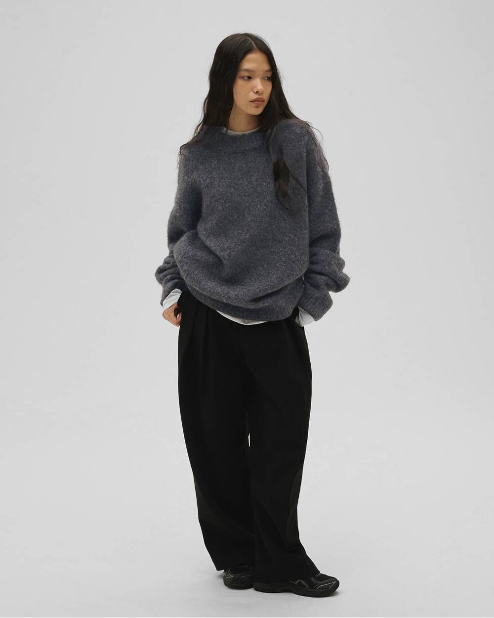 Brushed Over Knit Brushed Over Knit,ブラッシュドオーバーニット,12520532,ニット,オーヴァーニット,ブラッシュドニット,ニットトップ,トップス,todayful,トゥデイフル,lifes,ライフズ,25aw,吉田怜香