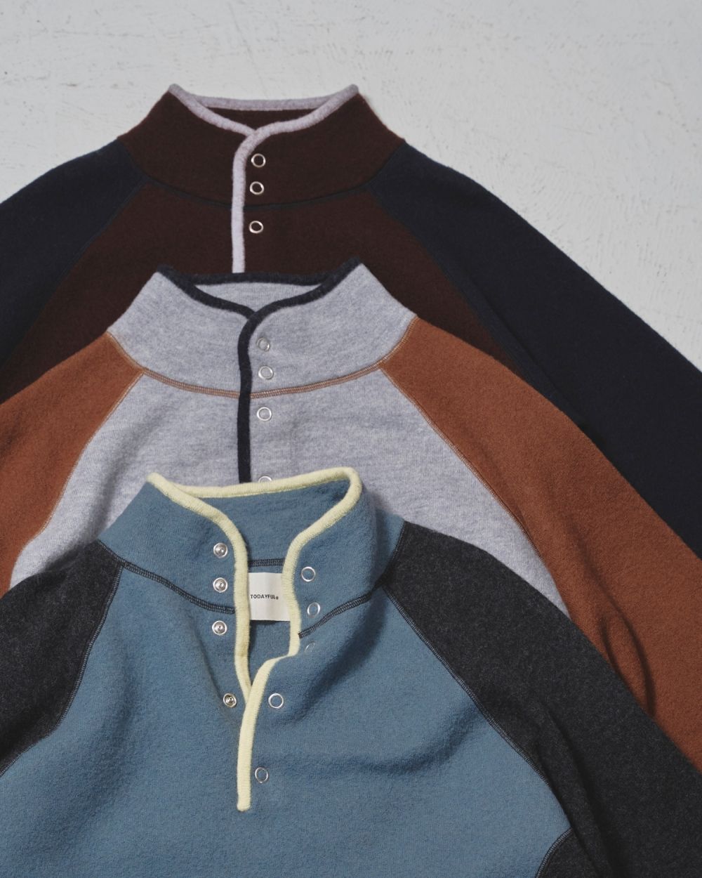 Wool 100% Piping Pullover Wool 100% Piping Pullover,ウール100%パイピングプルオーバー,12520533,ニット,ウールニット,パイピングニット,配色ニット,todayful,トゥデイフル,lifes,吉田怜香,25aw,25winter